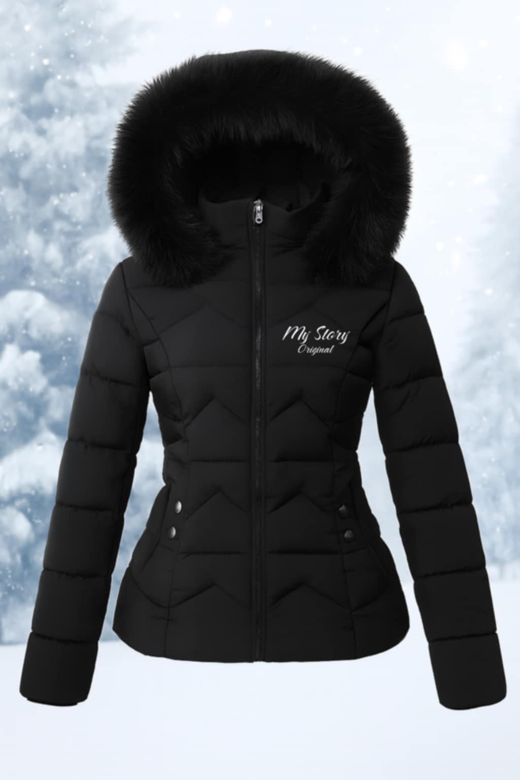 My Story  Elyra bundás meleg télikabát  22990 Ft helyett 7990ft Fekete