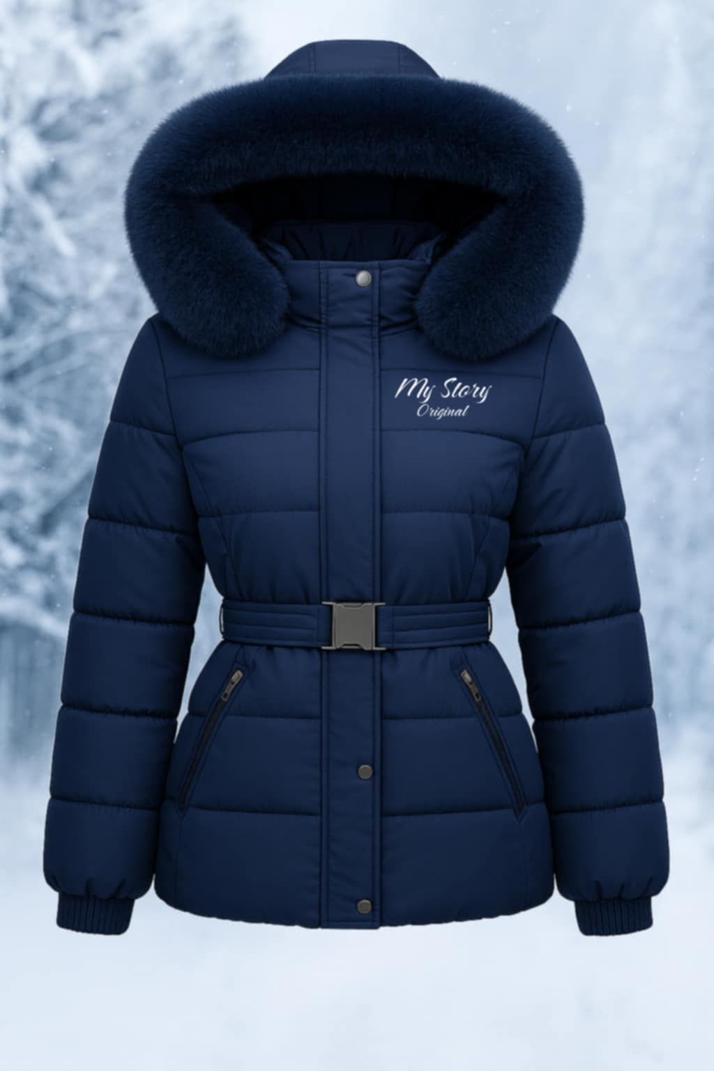 My srory  Aurora Edition bundás prémium Öves kabát 22.990 Ft helyett 7990 Ft Dark Blue