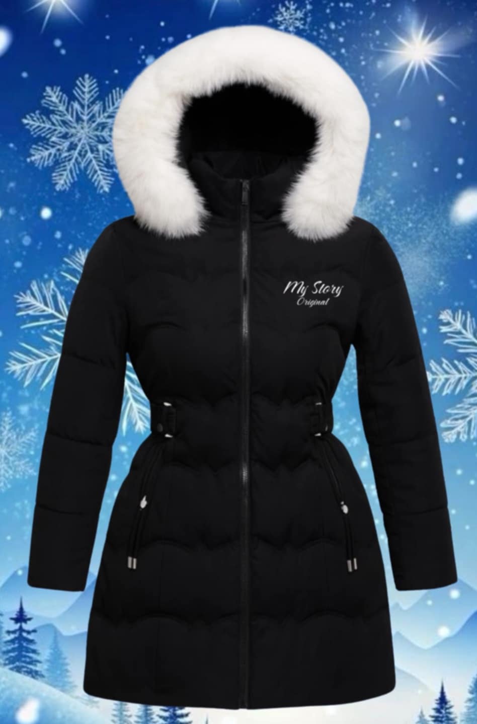 Extra meleg bundás télikabát  AKCIÓ 24.990 Ft helyett csak 6990 Ft fekete