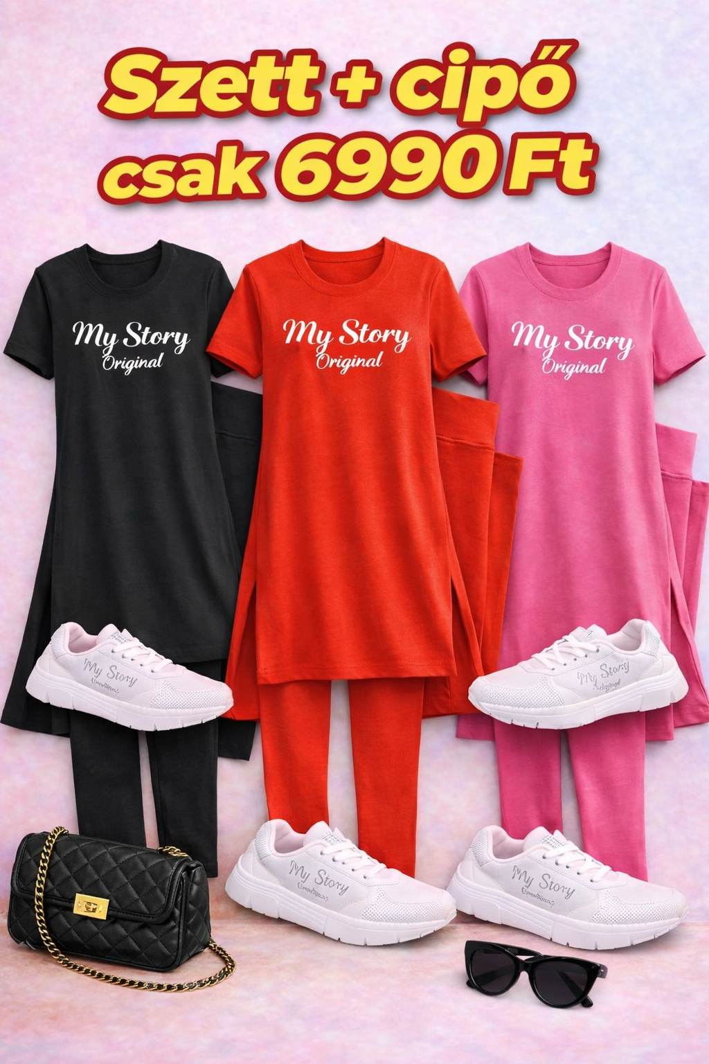 UD My Story hosszított tunika+leggings+AJÁNDÉK cipő együtt csak 6990 Ft
