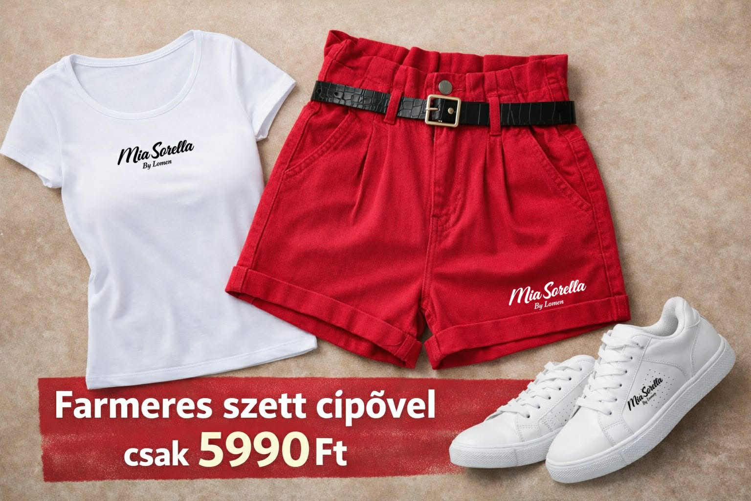 Mia Sorella Summer Chic – póló+ rövid nadrág+Ajándék cipő