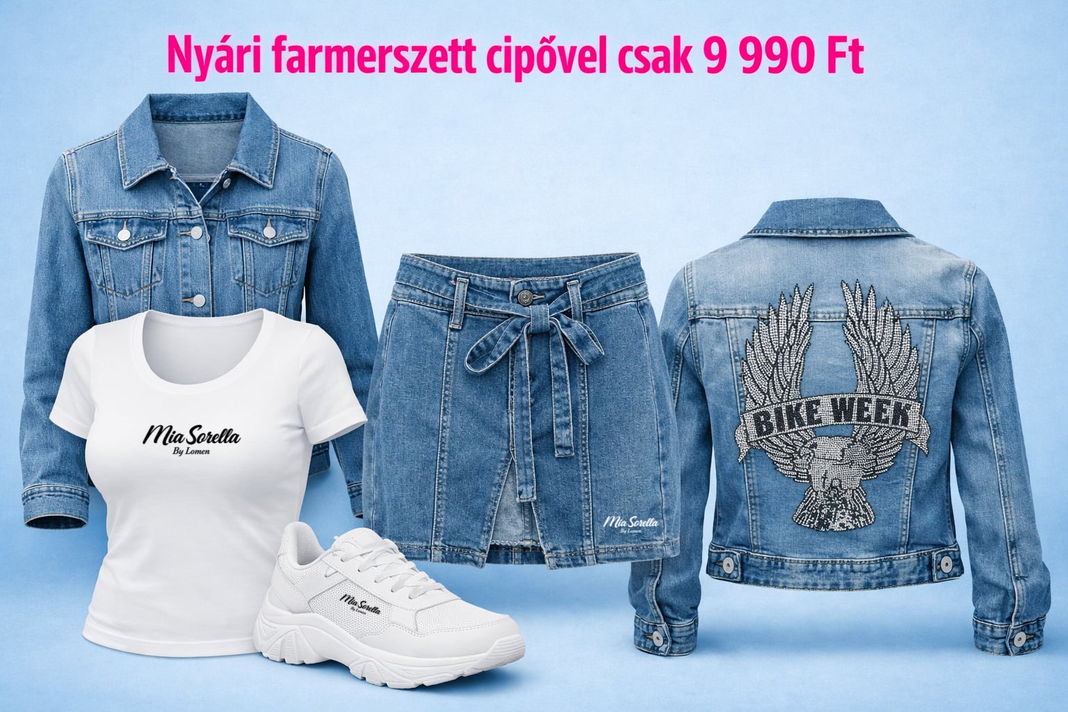 UD Mia Sorella – Nyári Farmerszett Cipővel 