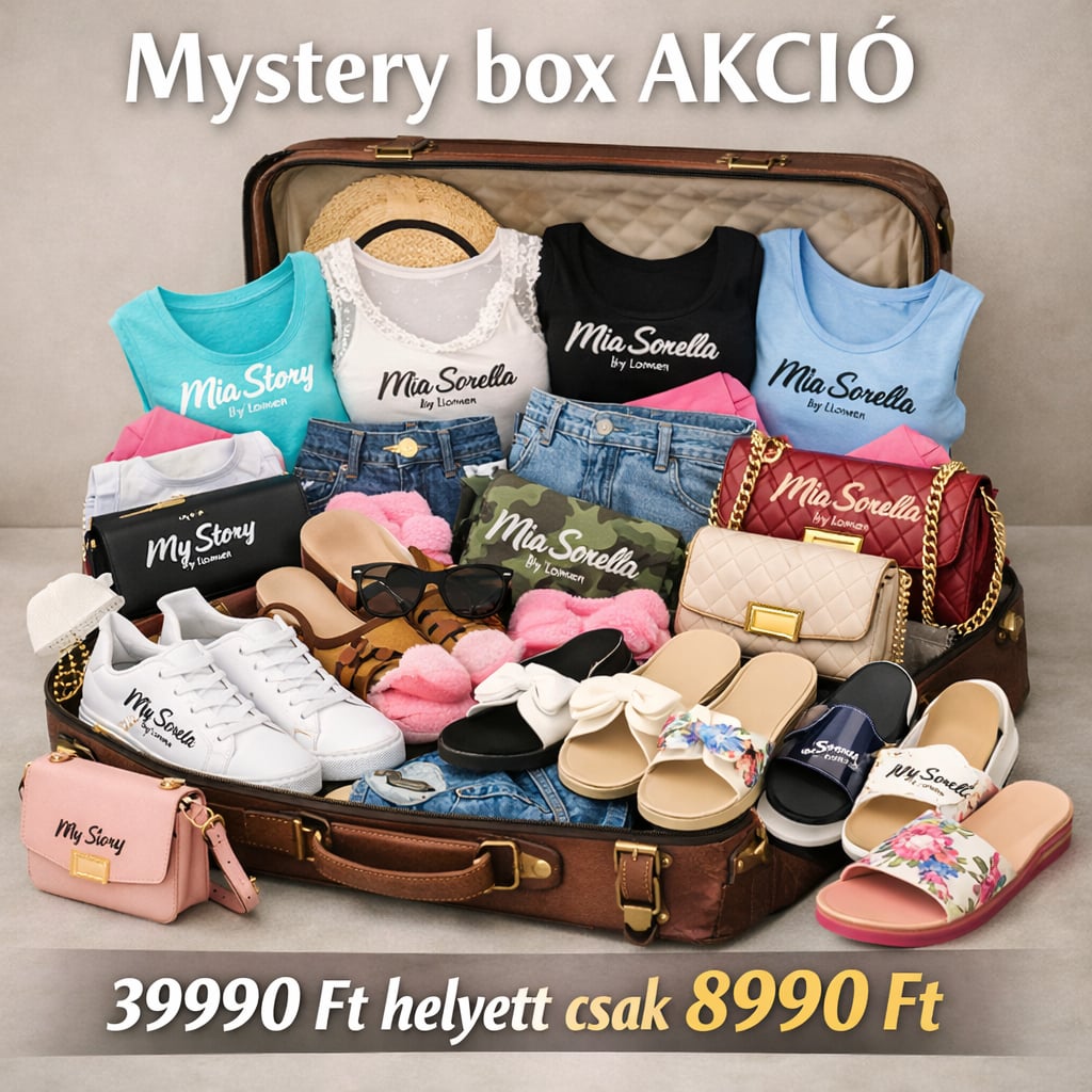 Mystery box 39.990 ft helyett csak 8.990 ft.