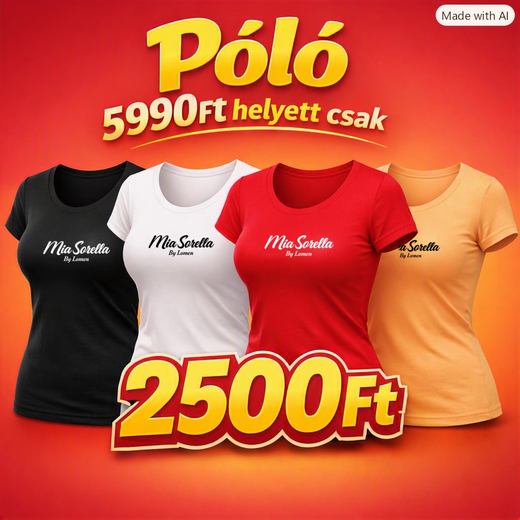 Mia Sorella by Lomen – ColorBurst Premium Tee 50% AKCIÓ