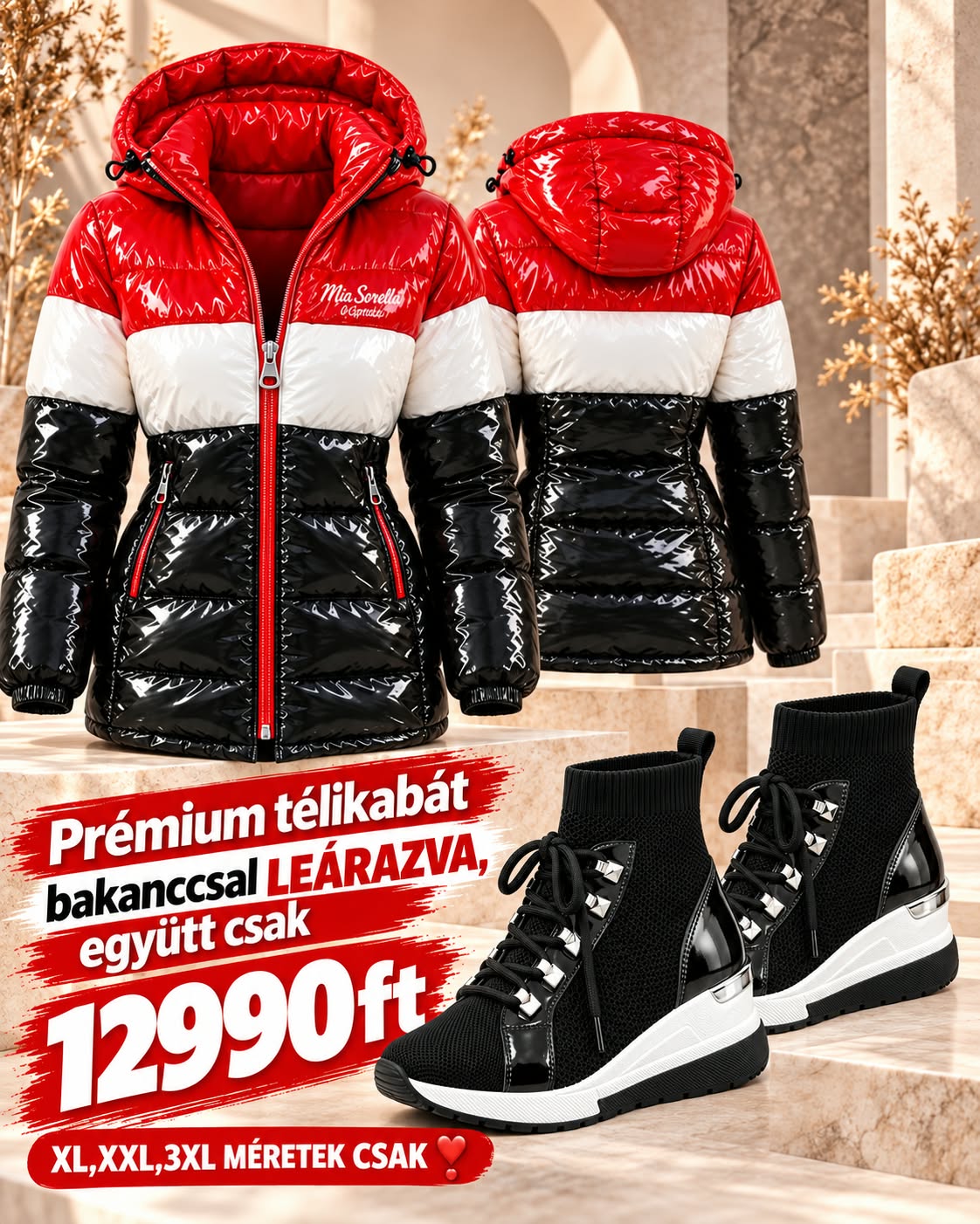 Prémium télikabát bakanccsal