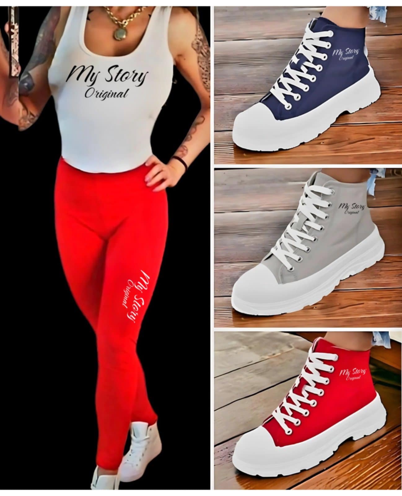 My Story trikó+piros leggings  szett AJÁNDÉK CIPŐVEL 19.990 Ft helyett csak 5990 Ft