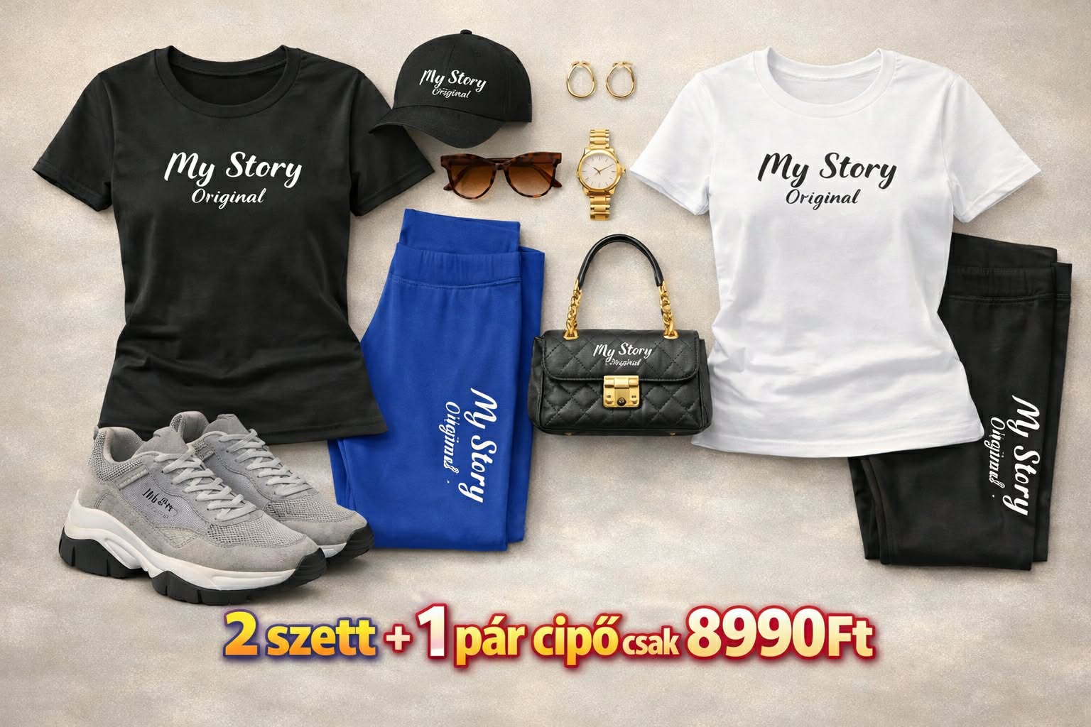 EGYÜTT OLCSÓBB 2db szett +AJÁNDÉK CIPŐ együtt csak 8990ft