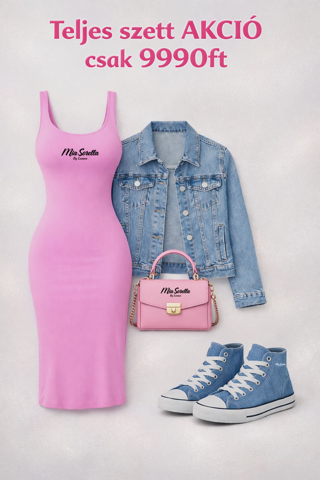 Mia Sorella Premium Ribbed Summer Set – Ajándék Cipővel