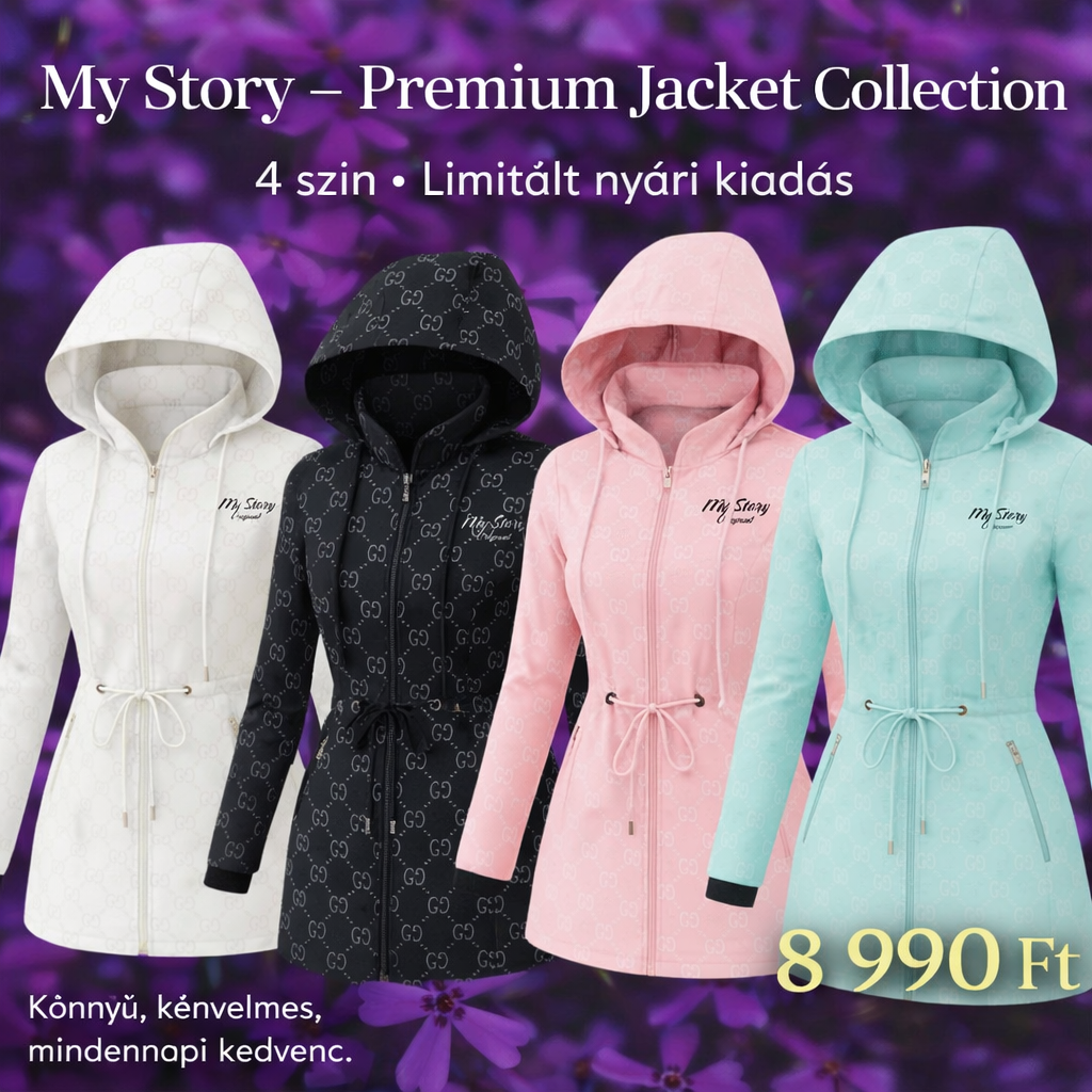 My Story – Premium Jacket Collection,19990 Ft helyett most csak 8990 Ft! SZEZON ELŐTTI AKCIÓ