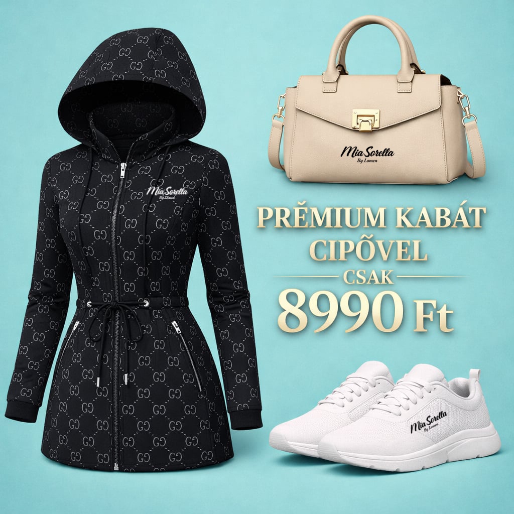 My Story – Premium Jacket ,19990 Ft helyett most csak 8990 Ft! AJÁNDÉK cipővel! SZEZON ELŐTTI AKCIÓ Fekete