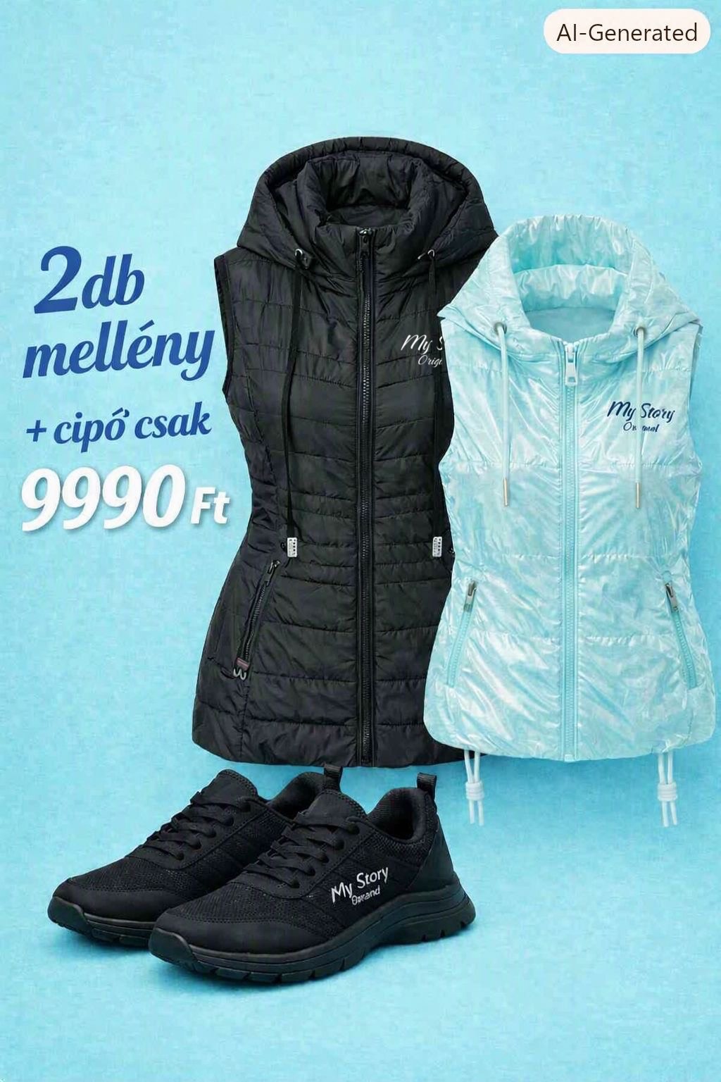 Black & Blue DUÓ PACK – Prémium mellények + AJÁNDÉK cipő 28990ft helyett csak 9990ft