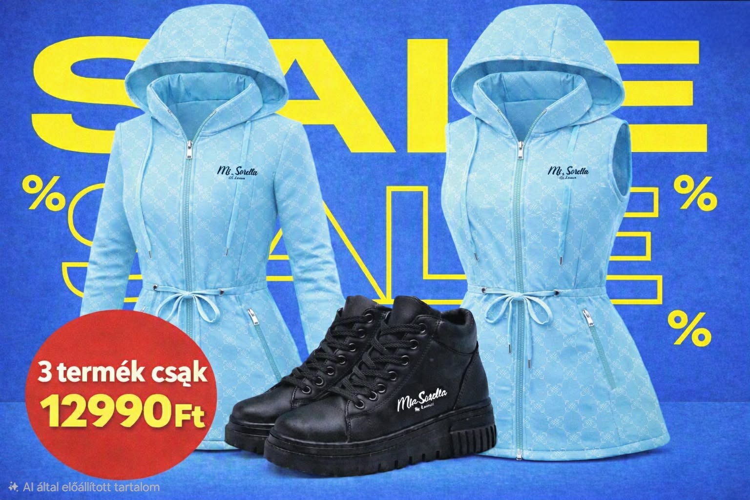 Szezon Előtti Dupla Kabát/mellény  Deal – Babakék Prémium Szett AJÁNDÉK cipővel 33000ft helyett csak 12990ft