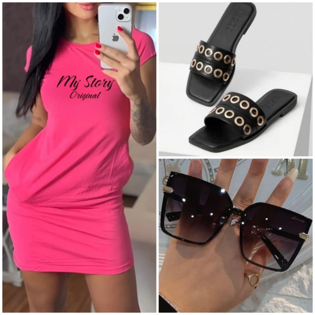 Pink tunika papuccsal és AJÁNDÉK napszemüveggel 25.990 Ft helyett csak 7990 Ft