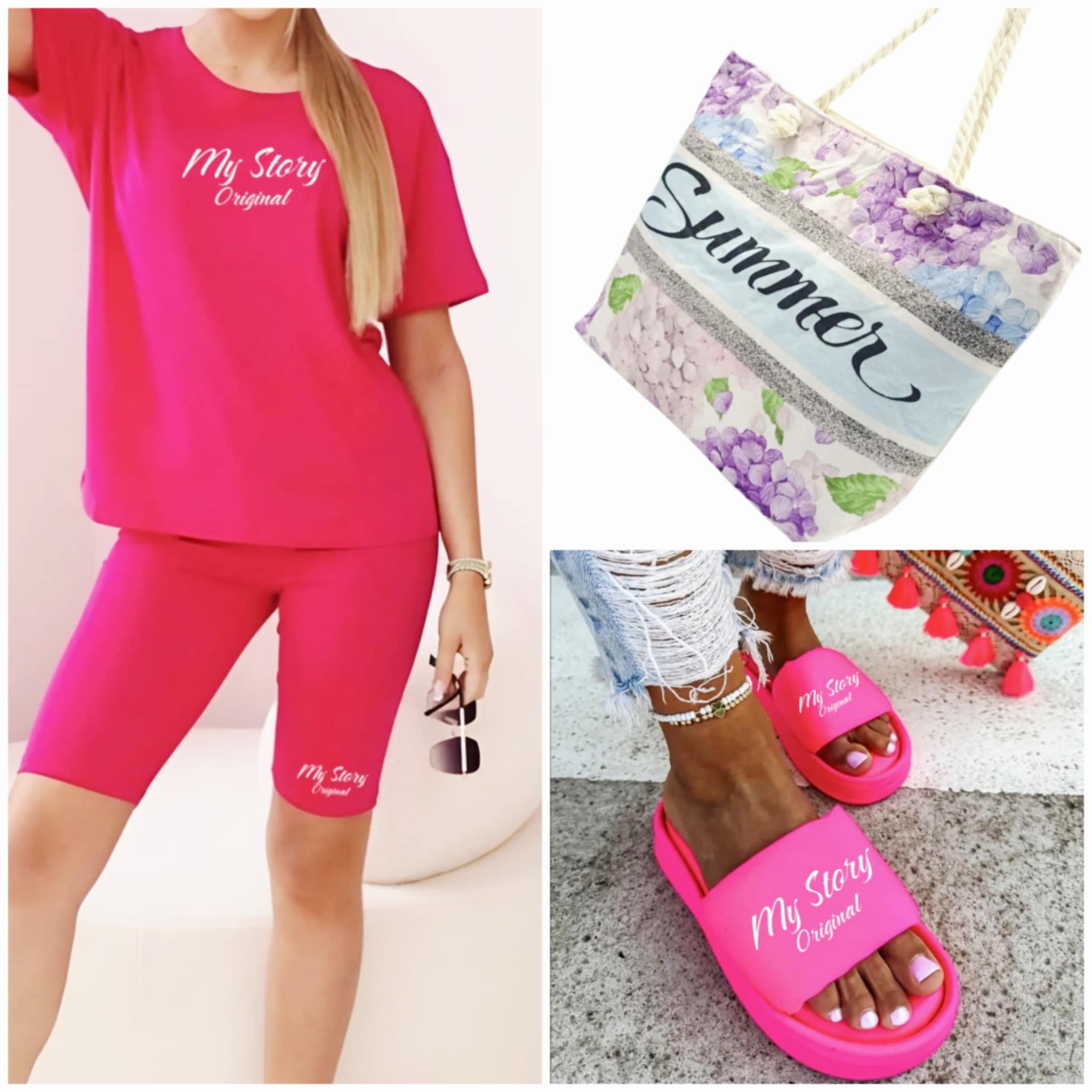 Pink Lotti szett táskával és AJÁNDÉK papuccsal 28.990 Ft helyett csak 9990 Ft