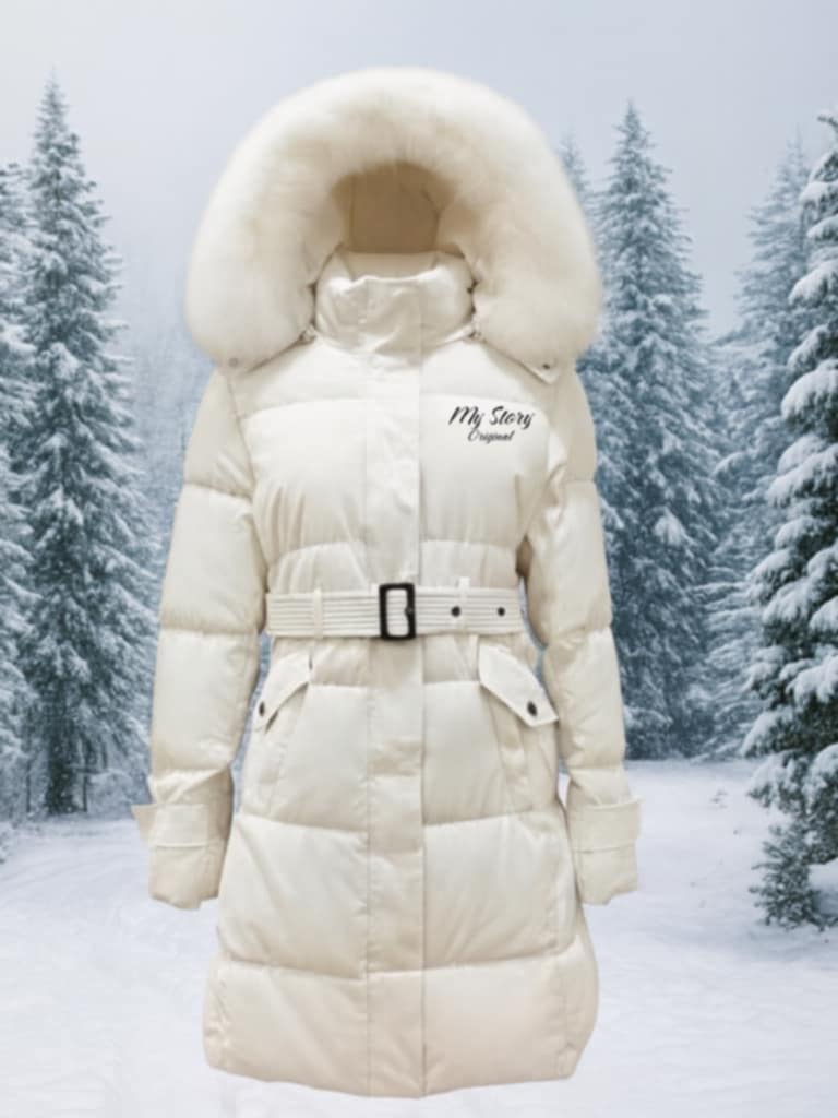 Prémium Luxus kályhameleg törtfehér kabát 22.990 Ft helyett csak 9990 Ft