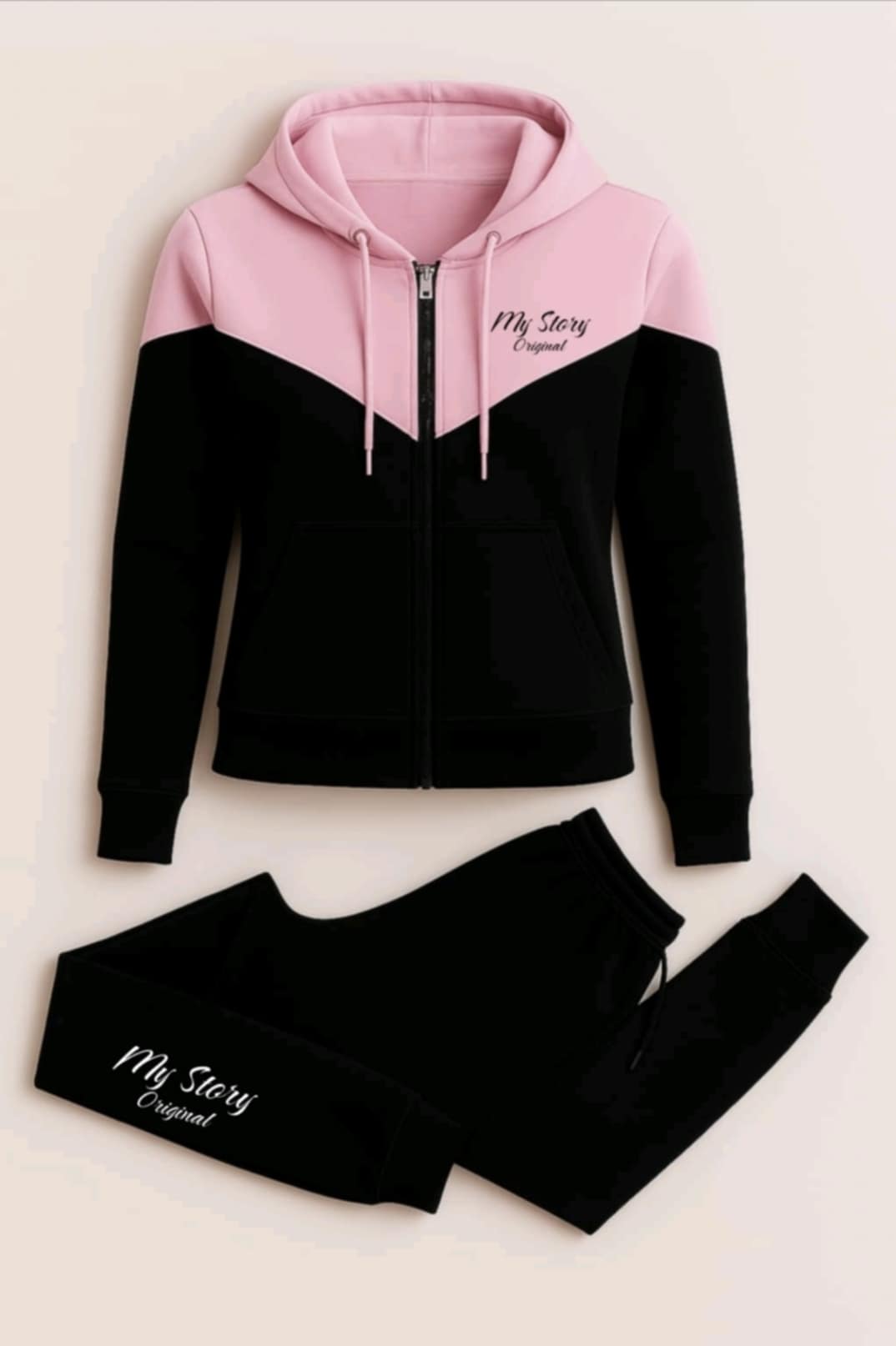 Ud melegítőszett rózsaszín/fekete 13.990 Ft helyett csak 6990 Ft