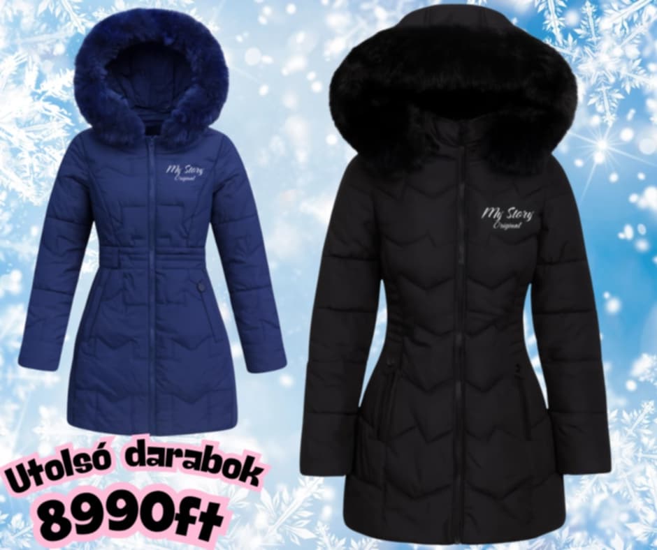 Extra hosszított luxus BUNDÁS télikabátok  25.990 Ft helyett csak 8990 Ft