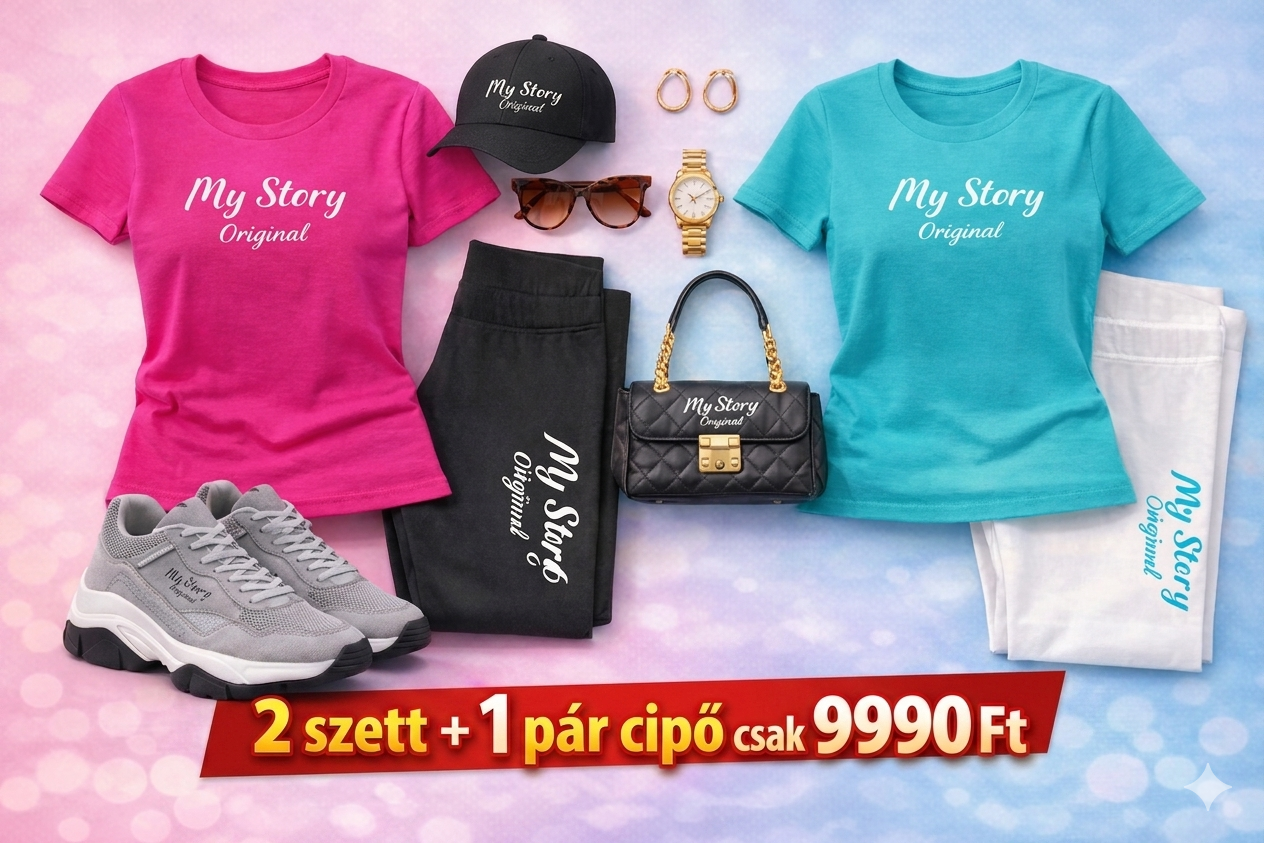 2db Szett +AJÁNDÉK CIPŐ együtt csak 9990ft
