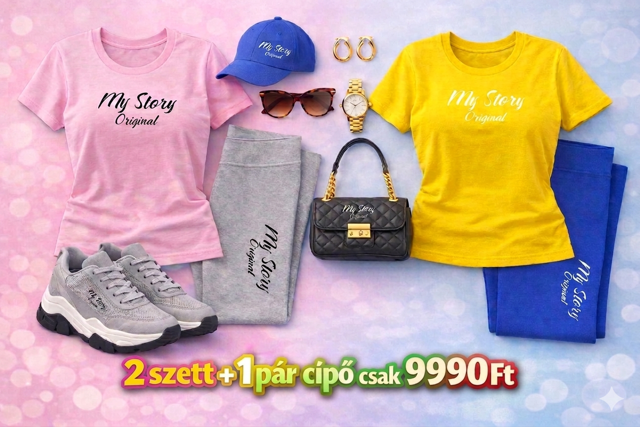 2db szett +AJÁNDÉK CIPŐ együtt csak 9990ft