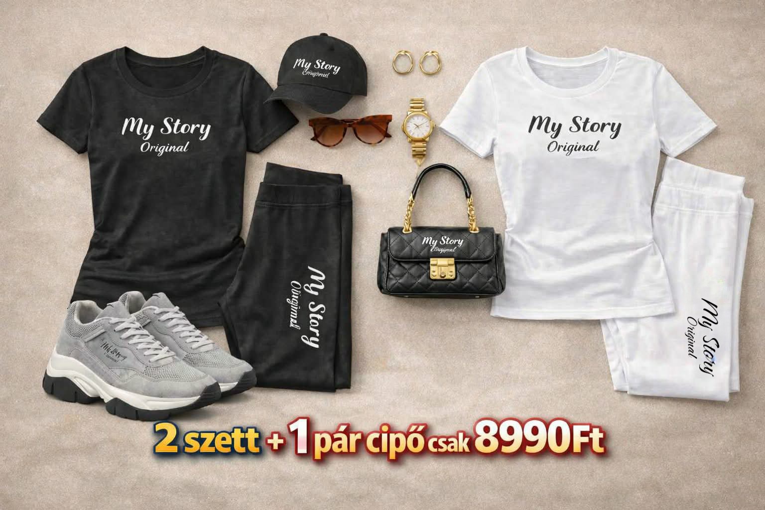 AKCIÓ 2db My Story szett +AJÁNDÉK CIPŐ együtt csak 8990ft