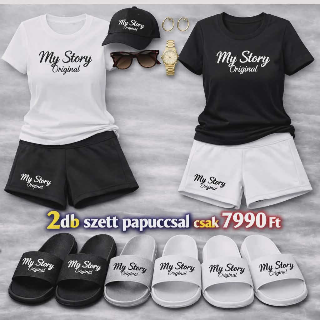 .My Story Original – 2db  Premium pamut szett + ajándék papucs