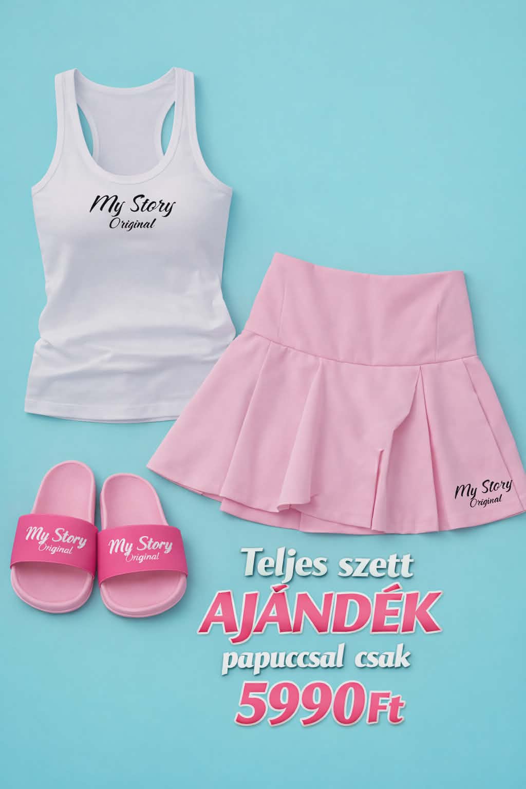 My Story Original – Premium Nyári Szett + Ajándék Papucs csak 5990ft