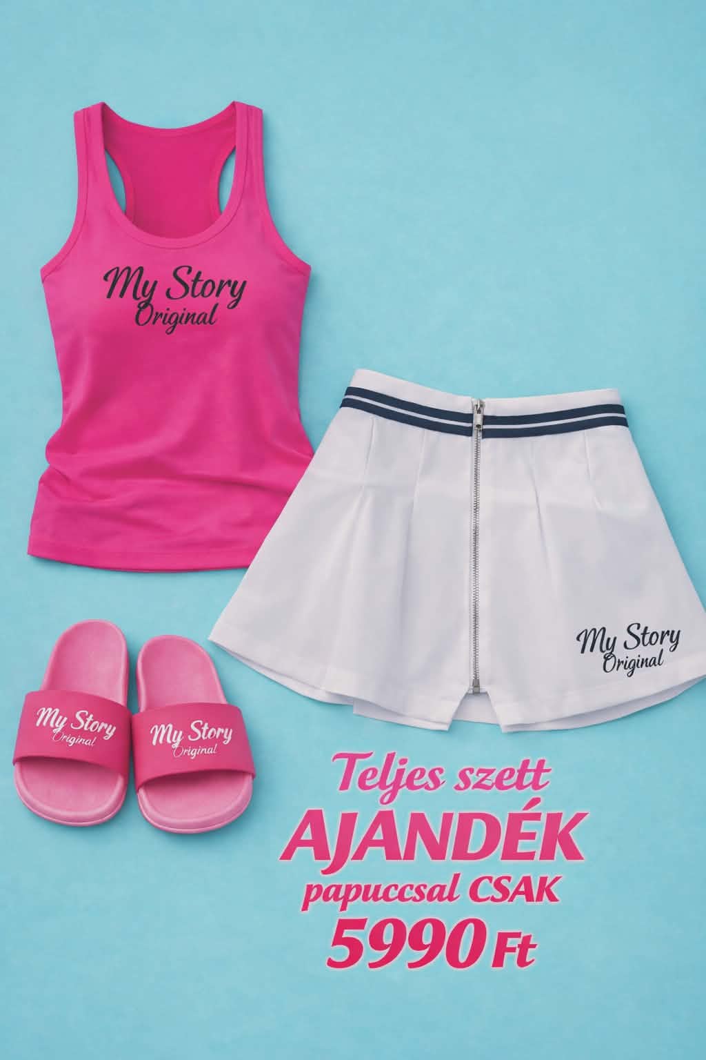 .My Story Original – Premium Nyári Szett + Ajándék Papucs csak 5990ft