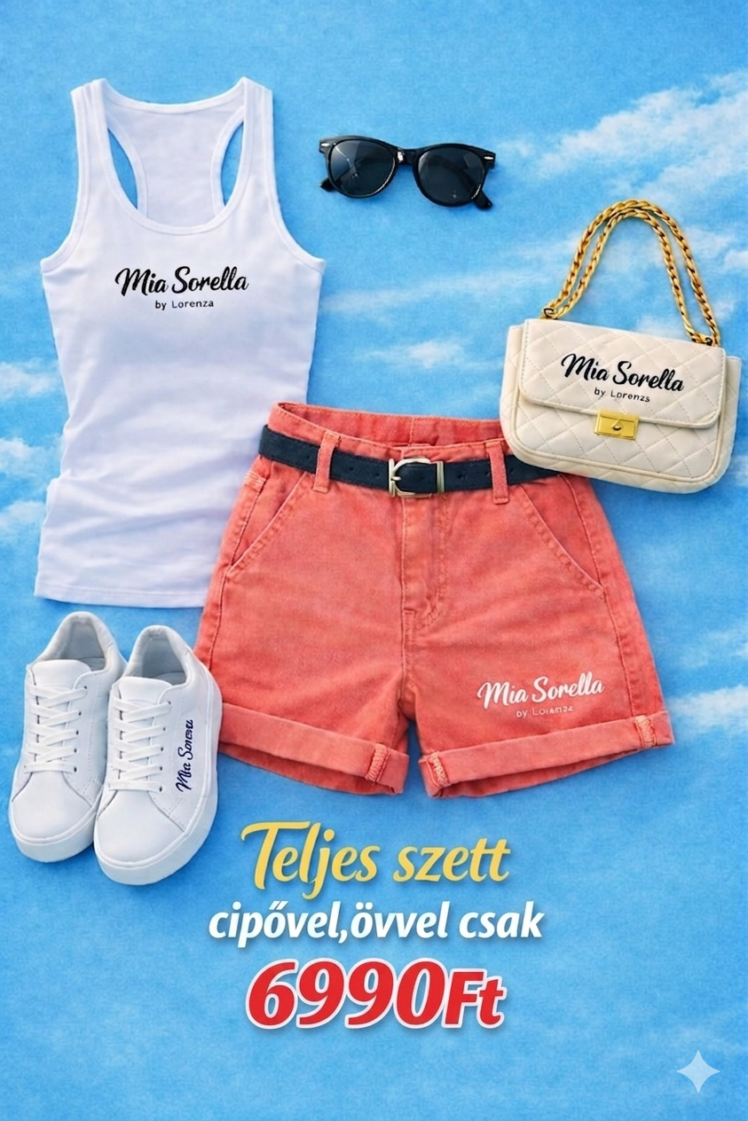 Mia Sorella  Summer Chic – Trikó + rövid nadrág+Ajándék cipő