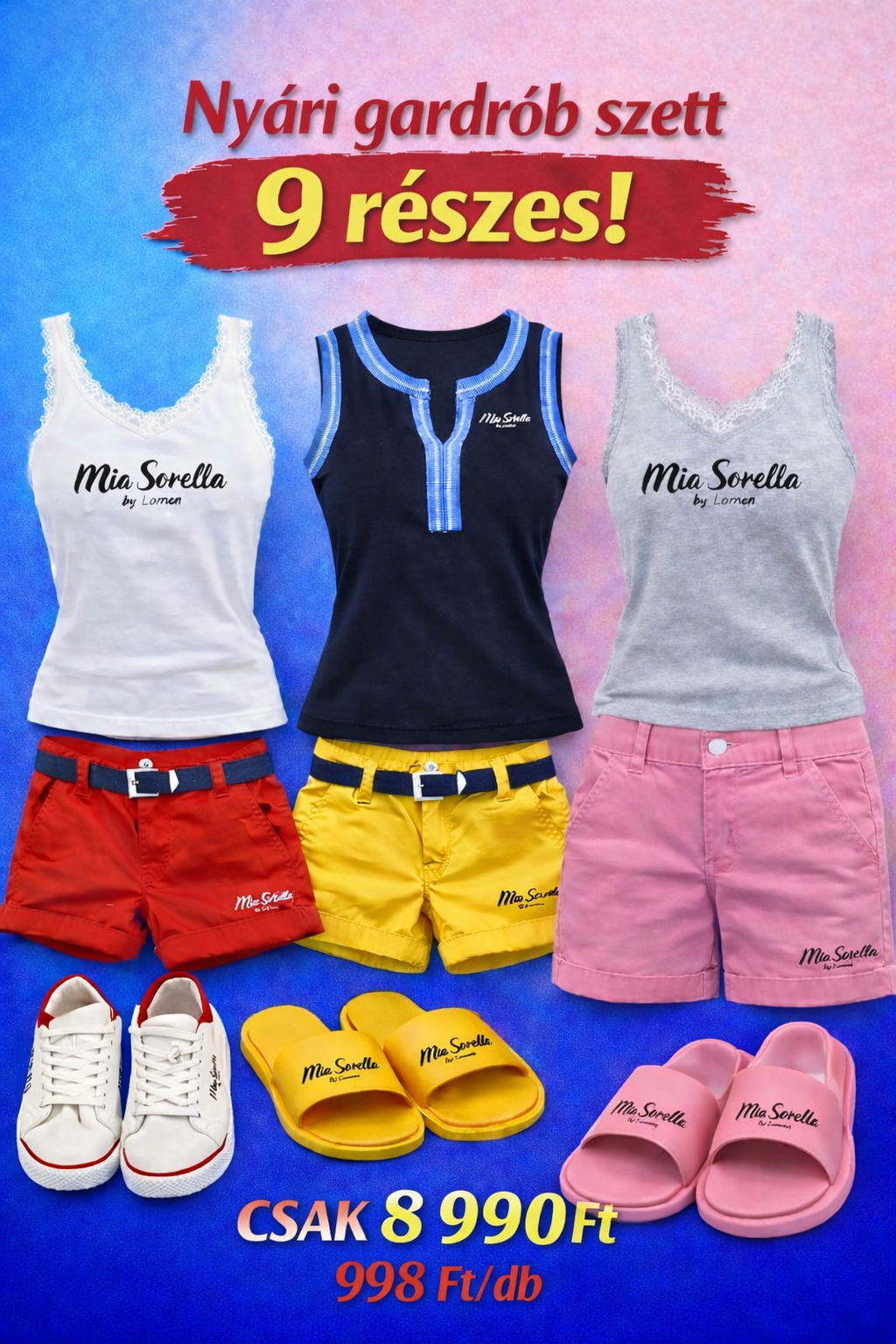 Akció! Nyári Gardrób MAXI Szett (9 részes)