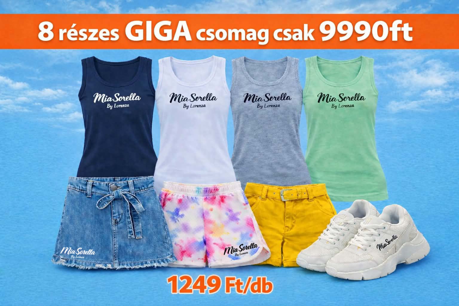 Prémium Nyári Mix&Match 8 Részes Szett – AJÁNDÉK Cipővel csak 9990ft