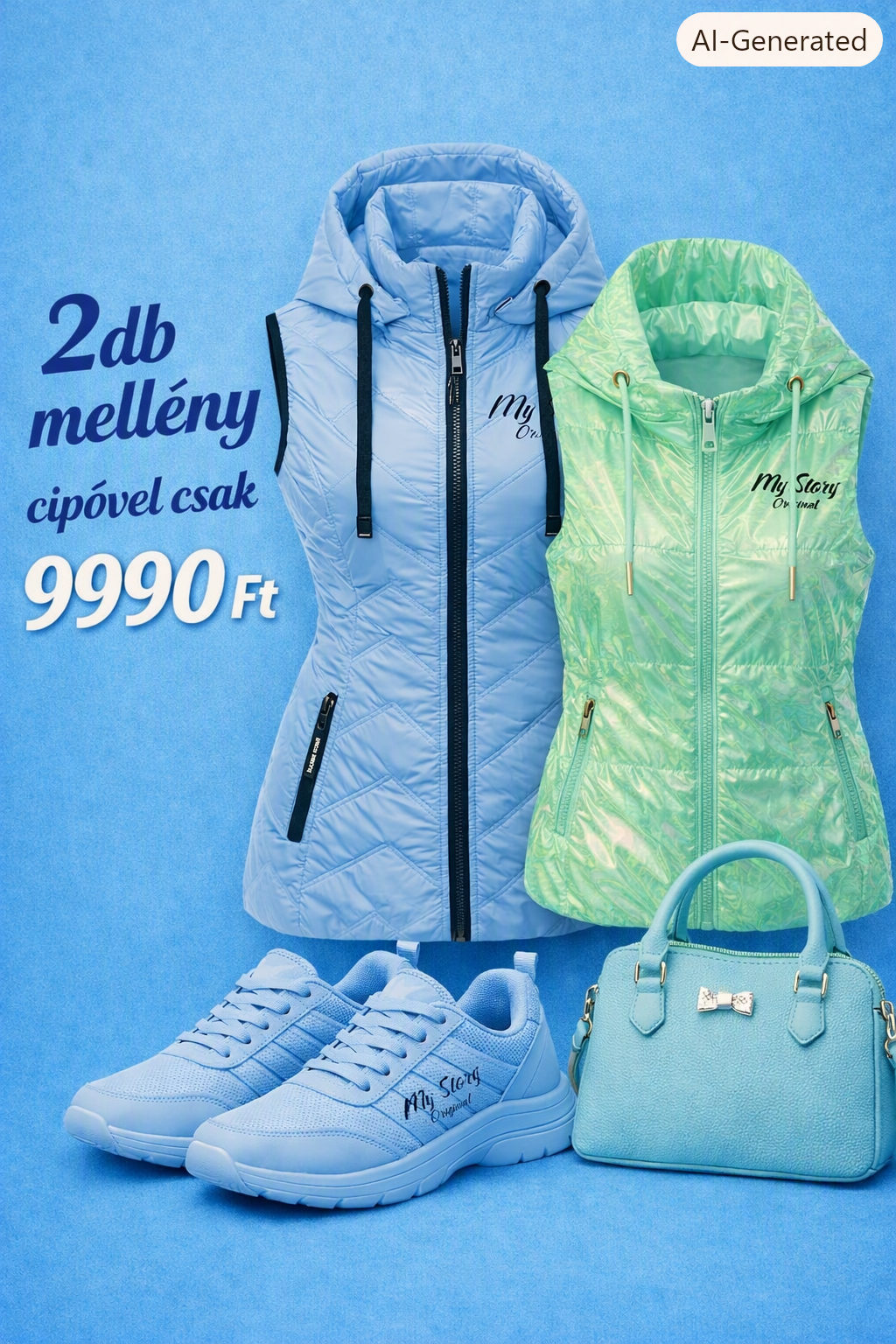  DUÓ PACK – Prémium mellények + AJÁNDÉK cipő  28990ft helyett csak 9990ft