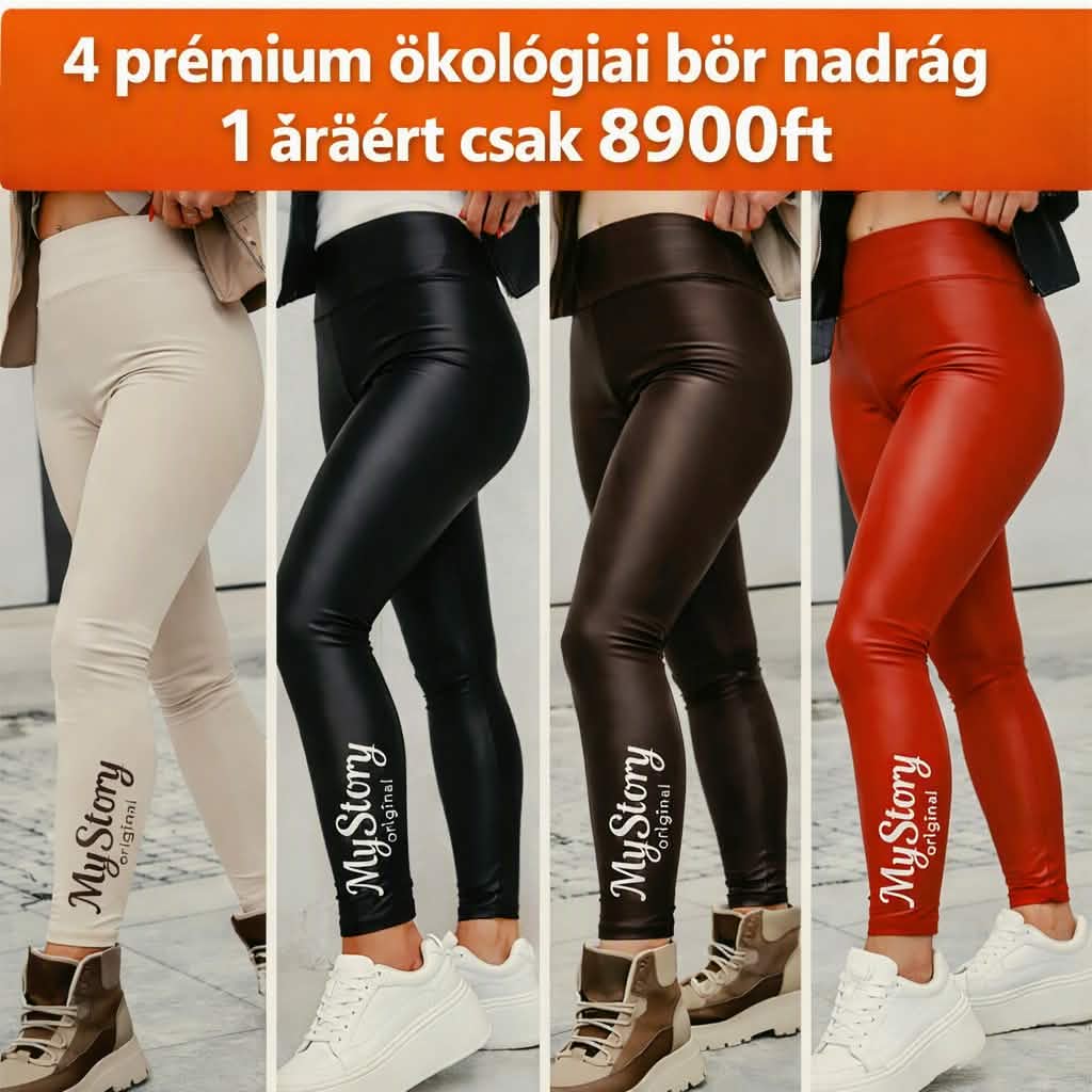 4db Prémium ökobőr nadrág Akció