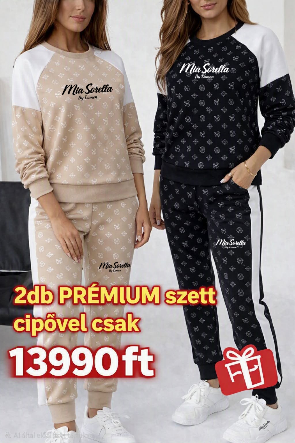 Mia Sorella DuoLux 2db  Prémium Pamut Szett + AJÁNDÉK Cipő  csak 13990ft