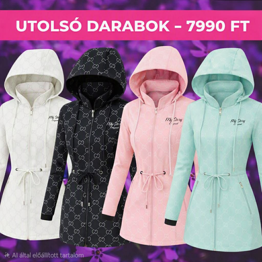 MyStory™ Luxe Monogram Jacket – Utolsó Darabok Akció  17990ft helyett 7990ft