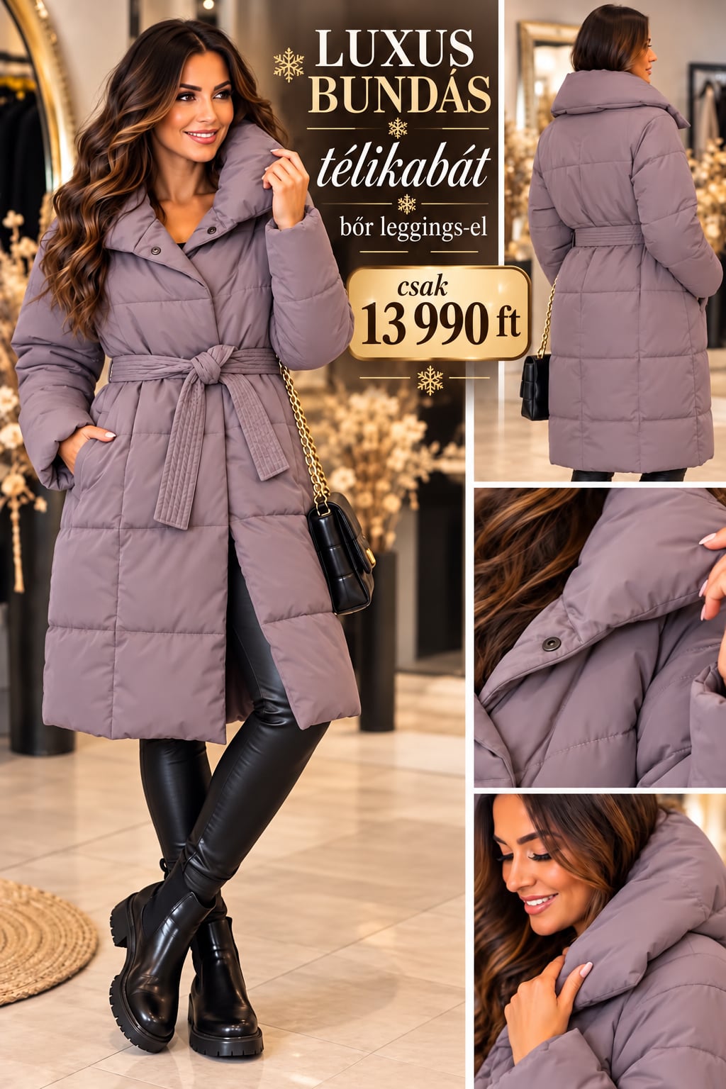 LUXELLE WINTER DUO – A TÉL LEGNŐIESEBB SZETTJE  KABÁT + NADRÁG!!!