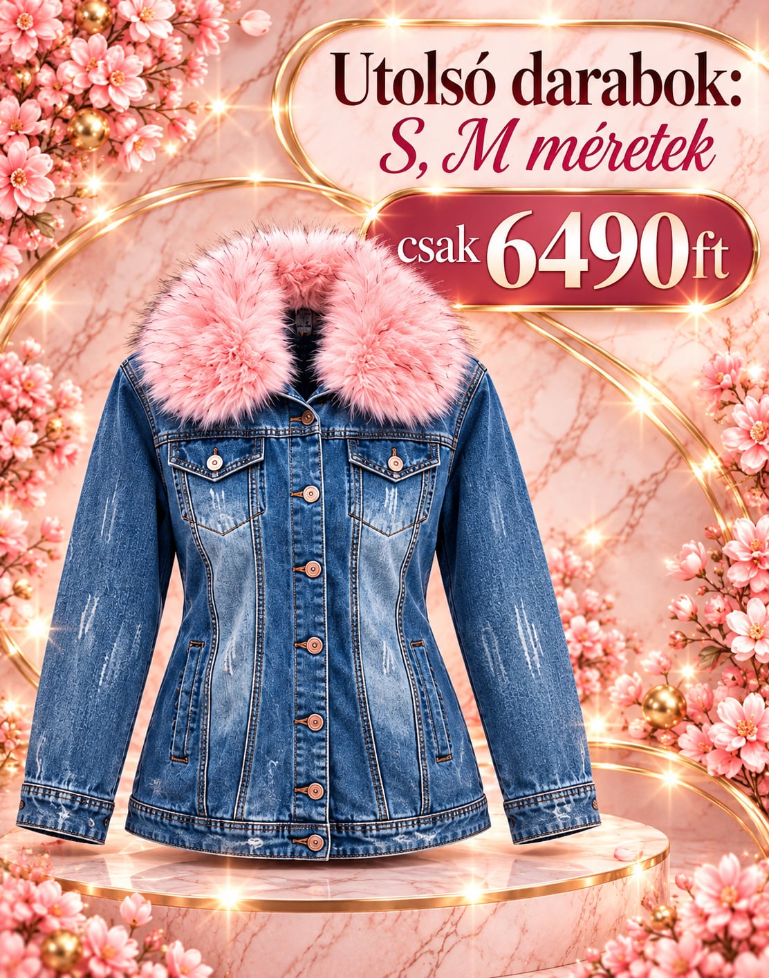 Utolsó Darabok Denim Fusion kabát