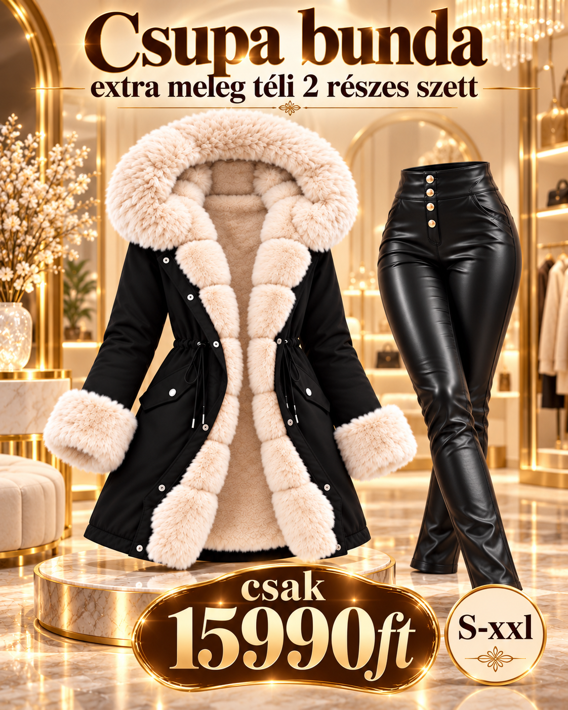 SNOW LUXE – 2 részes extra meleg téli szett ❄️ csak 15990ft
