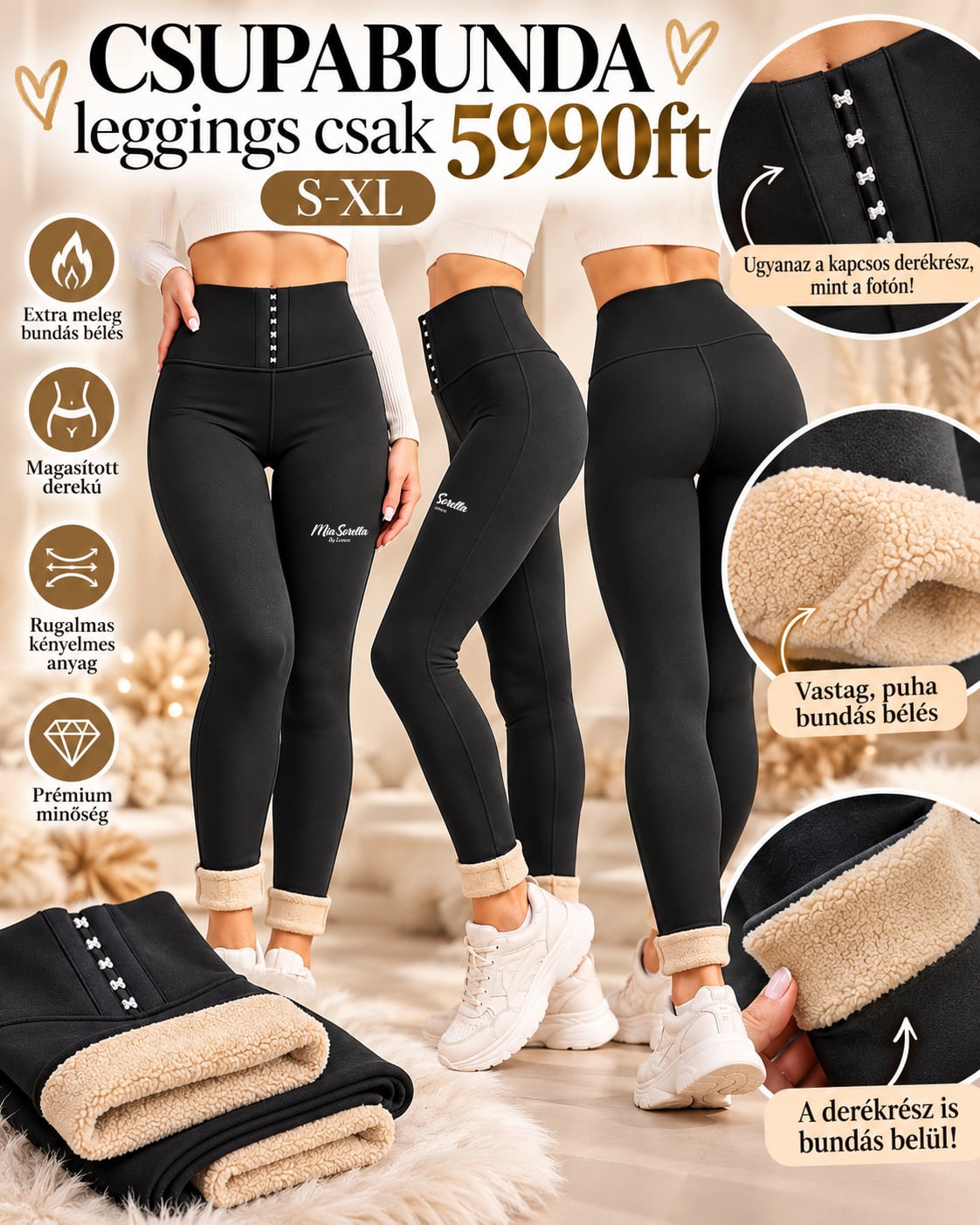 MIA SORELLA – BELLA CALDA, A leggings, amiből télen sem akarsz kibújni! ❄️ CSAK 5990FT