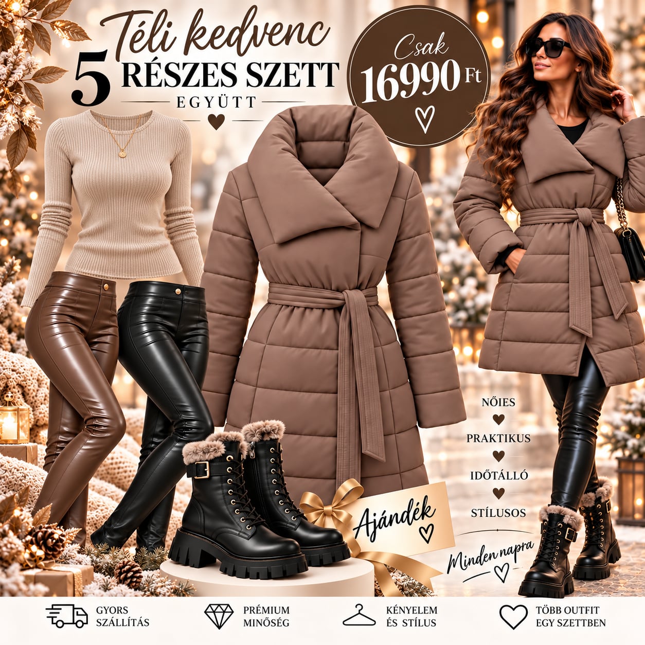 CHOCO LATTE LUXE  WINTER– 5 részes prémium téli szett
