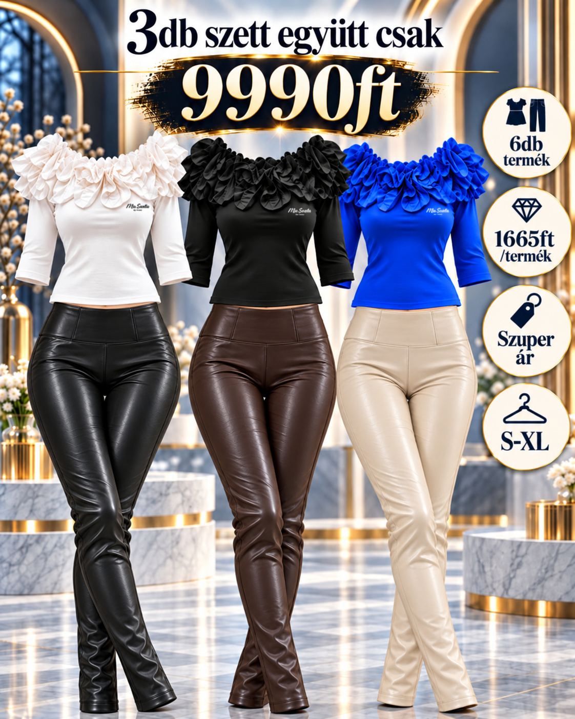 -Mia Sorella Premium Bőrhatású Szett – 6 db-os szett