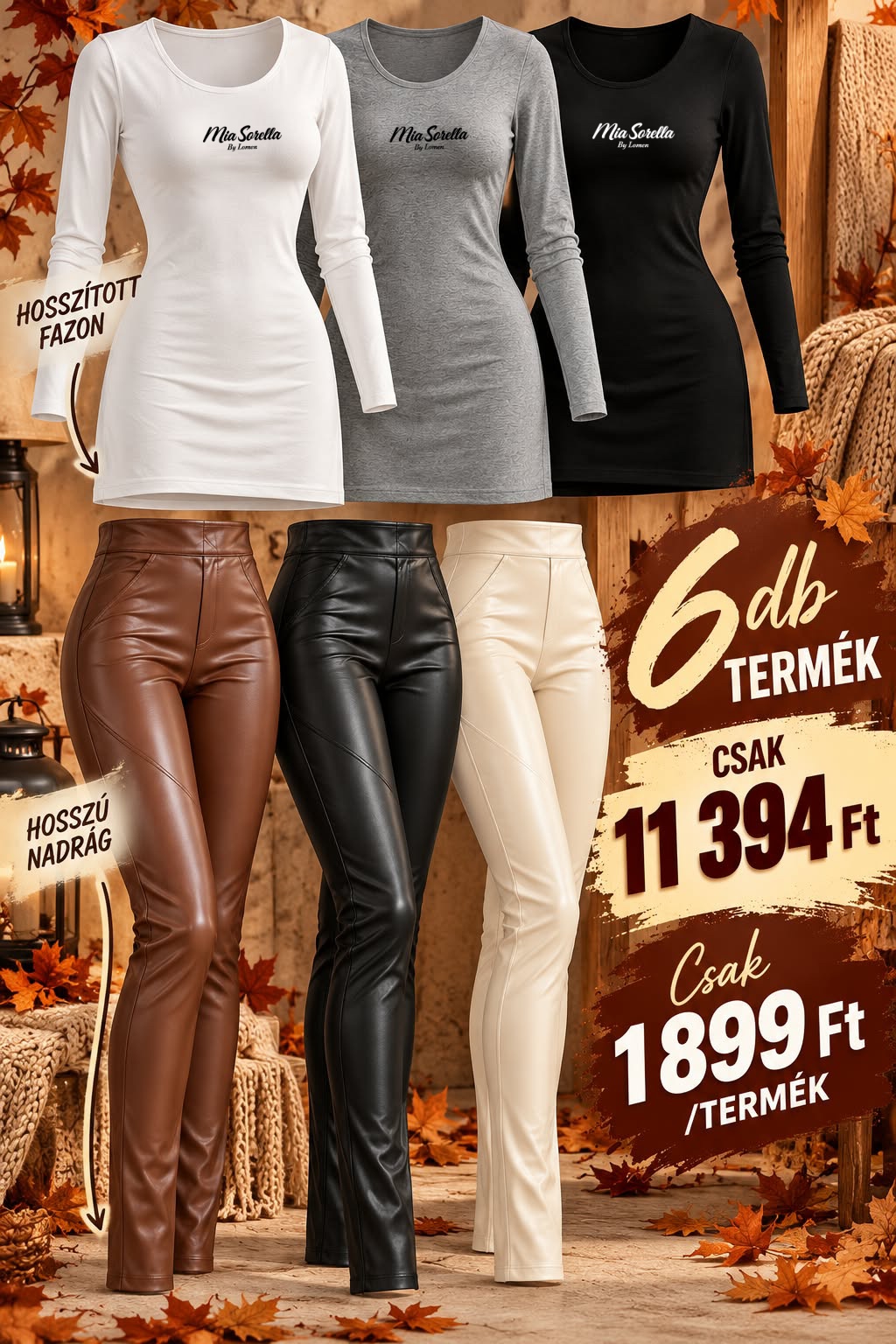 CHIC & GLOW – 6 RÉSZES PRÉMIUM NŐI SZETT  1899ft/termék